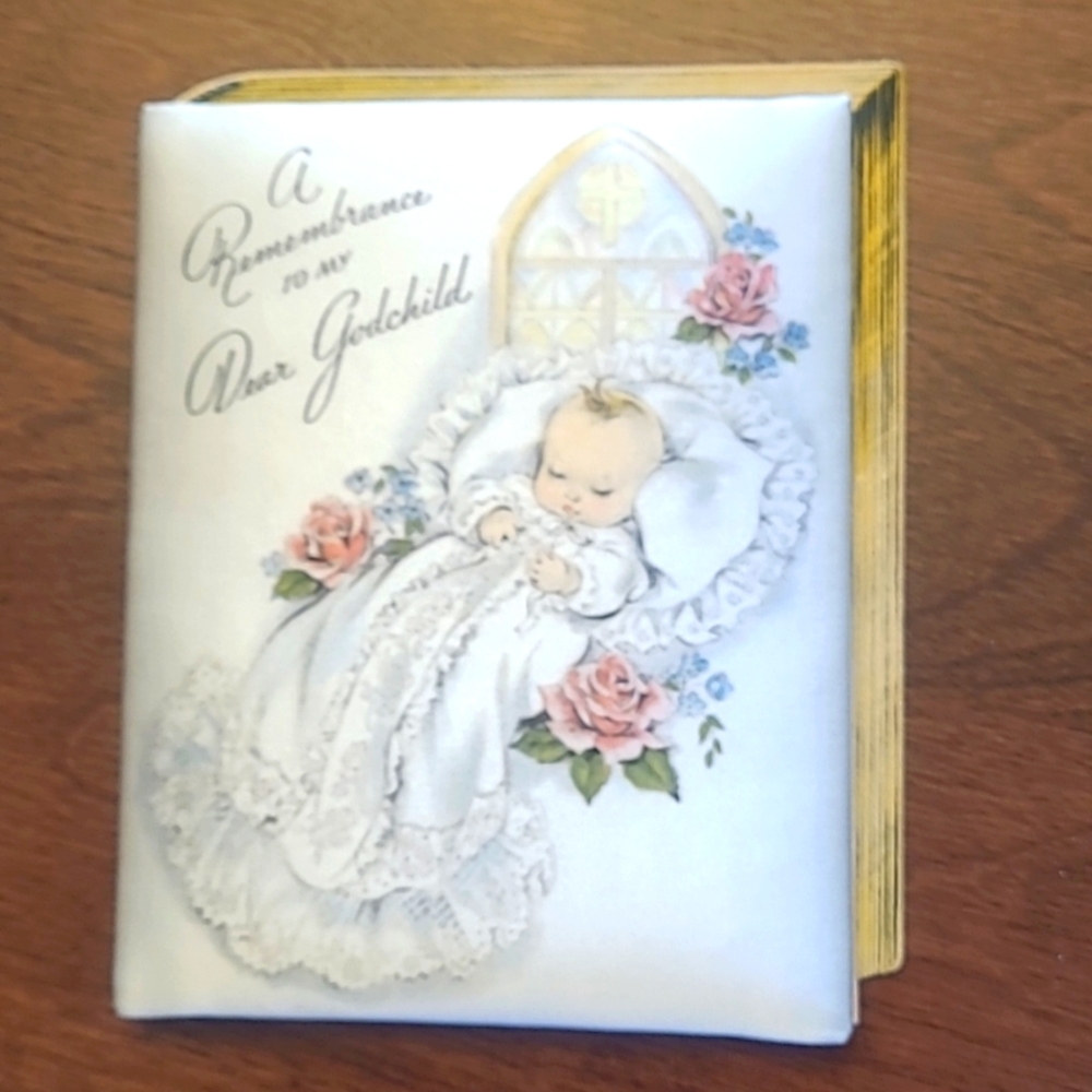 Antique Baptism Keepsake Greeting Card